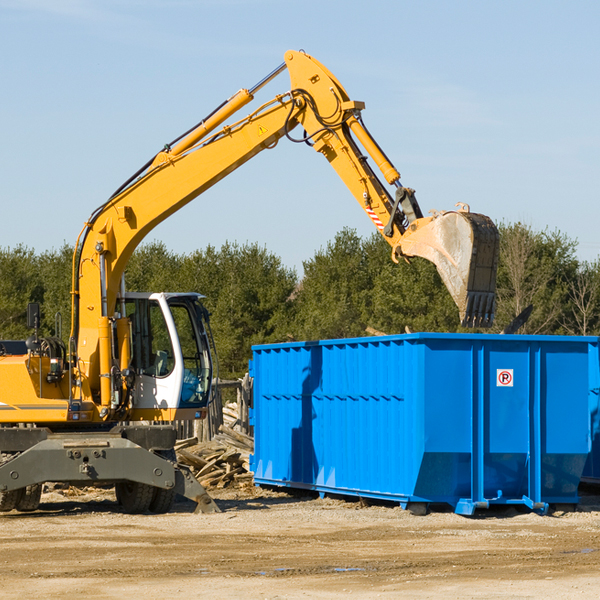 are there any restrictions on where a residential dumpster can be placed in West Baldwin ME